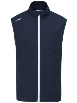 PING Vests|SensorWarm Ashbourne Full-Zip Vest - Navy/Stormcloud