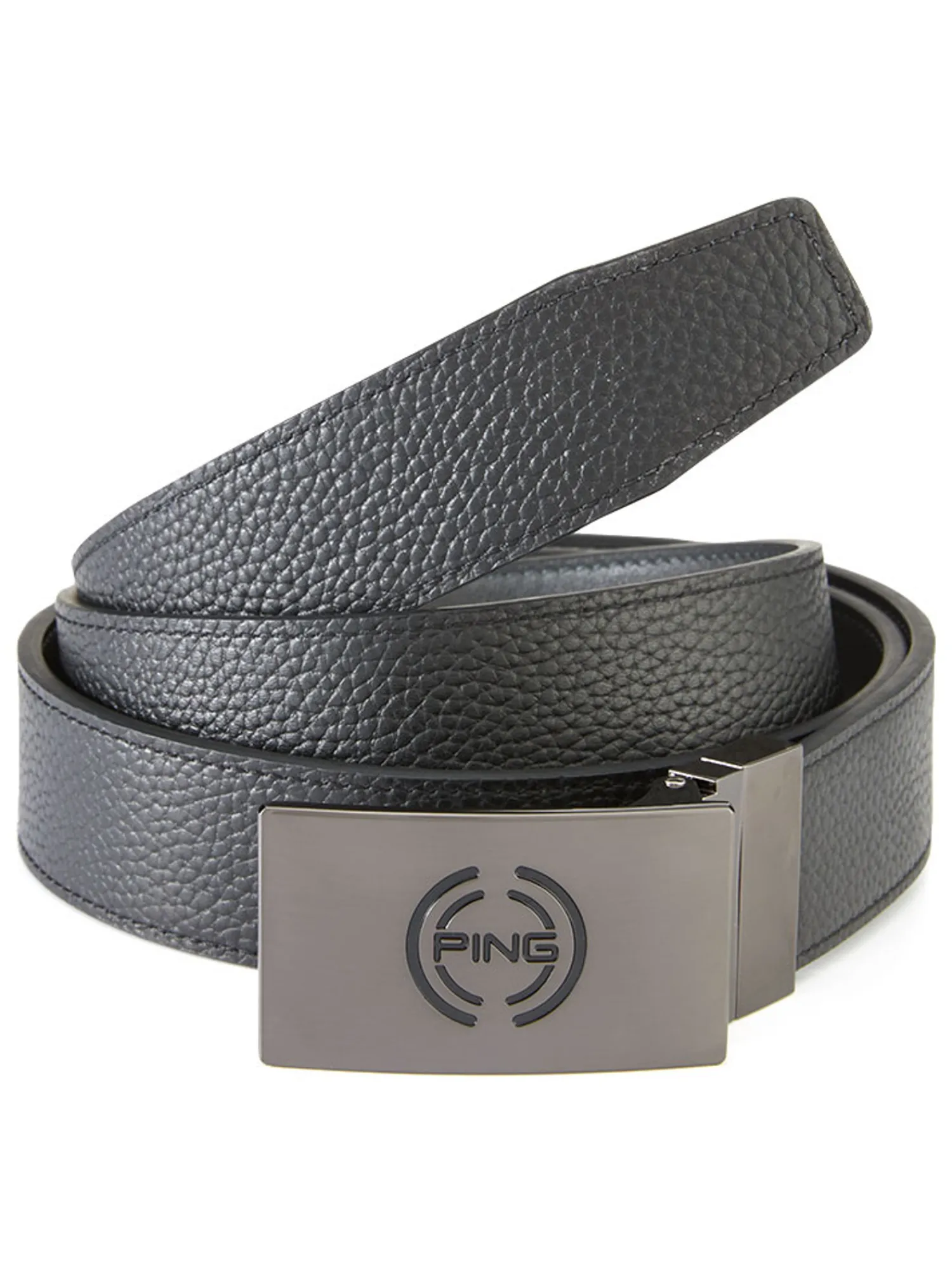 PING Belts|Stamp Reversible Belt - Black/Asphalt