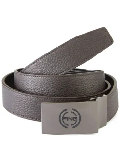 PING Belts|Stamp Reversible Belt - Black/Asphalt