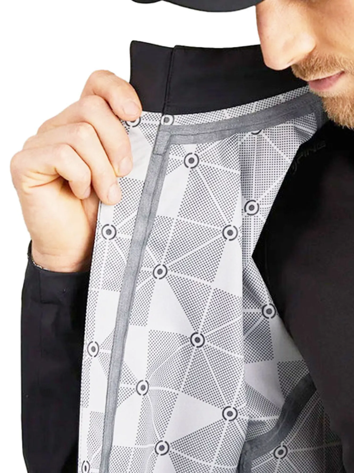 PING Wind & Rain Wear|Taran 3L Waterproof Jacket - Black