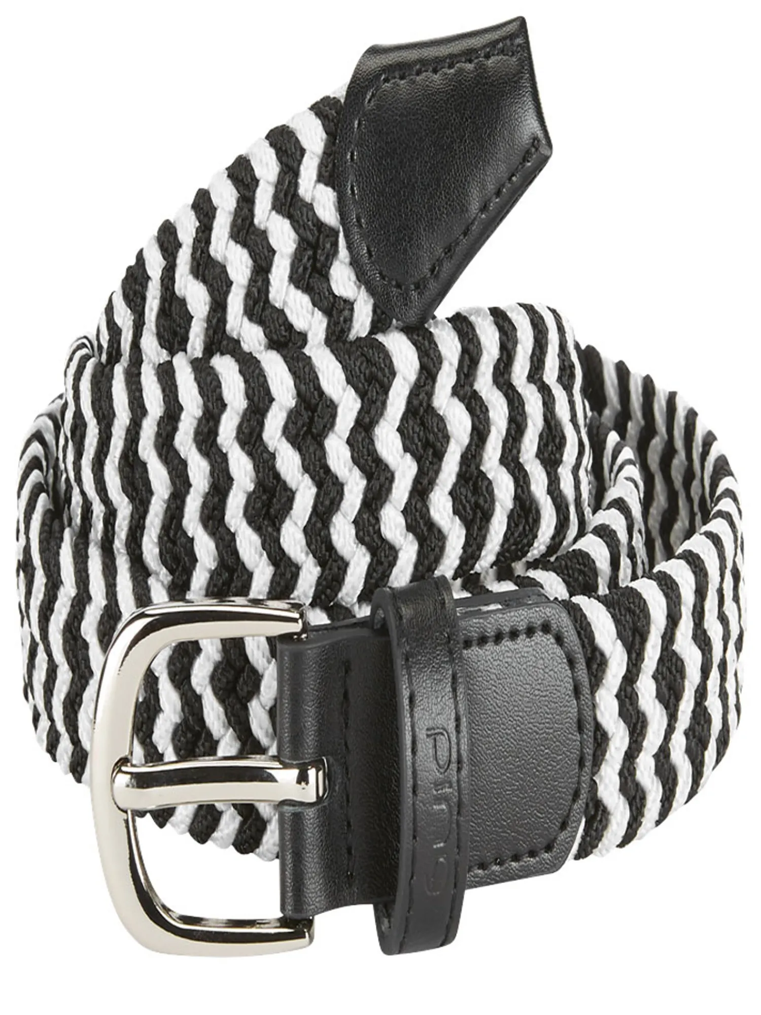 PING Belts|Women's Stretch Webbing Golf Belt - Black/White