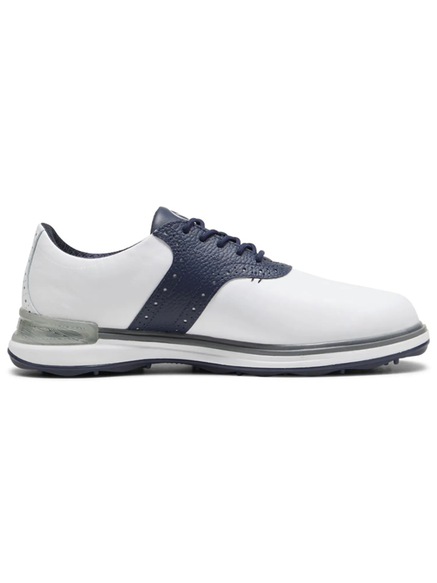 Puma Mens Golf Shoes|Avant Golf Shoes - White/Deep Navy/Speed Blue
