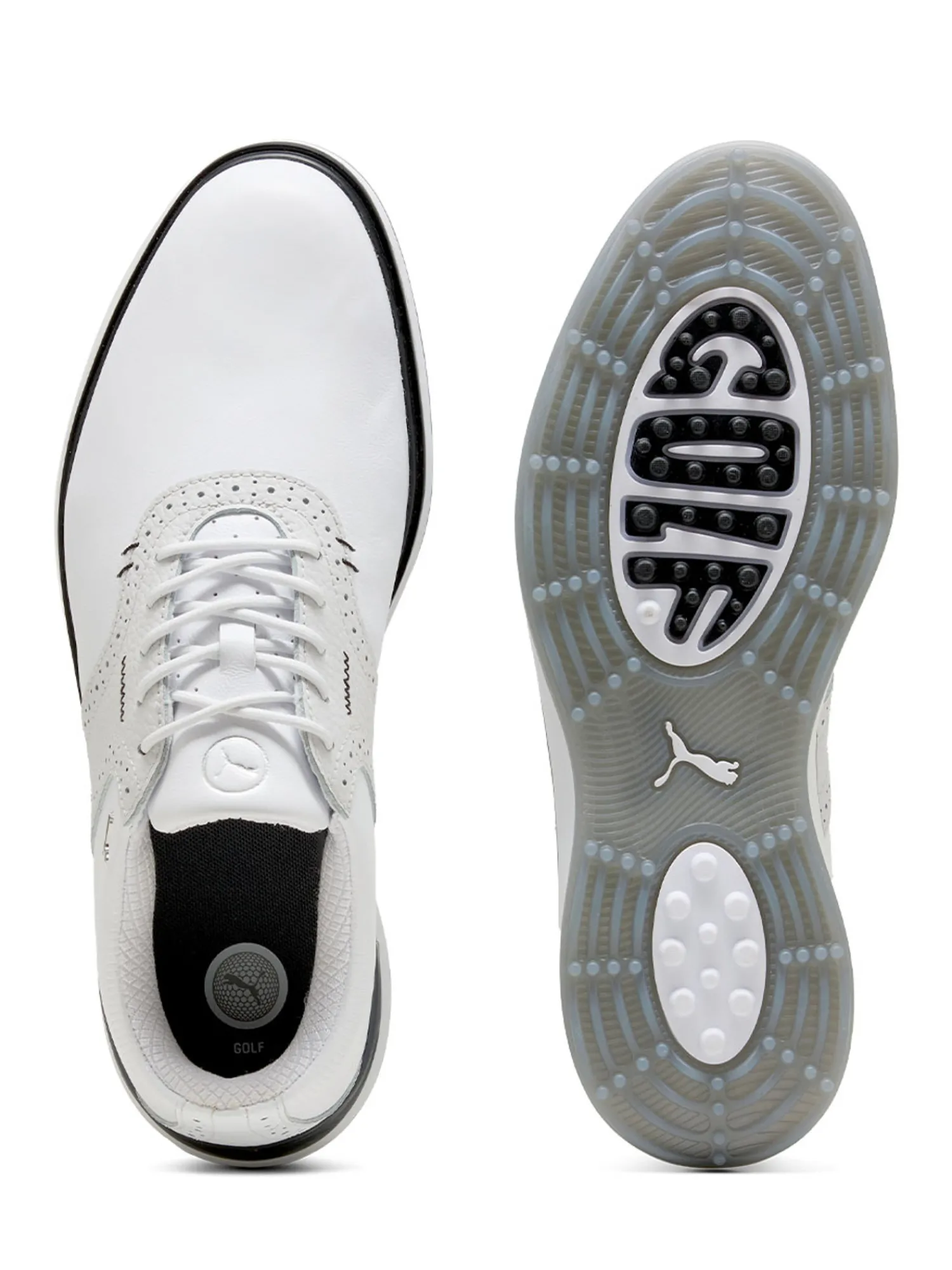 Puma Mens Golf Shoes|Avant Golf Shoes - White/Ash Grey/ Black