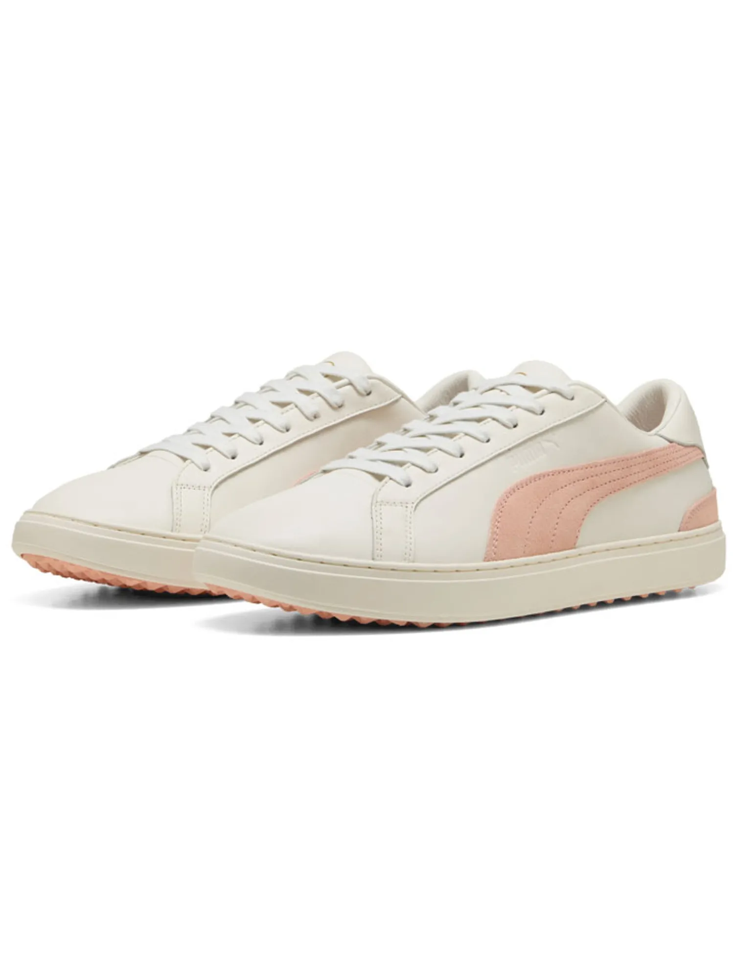 Puma Mens Golf Shoes|Classic G Peaches Golf Shoes - Warm White/Tropical Peach
