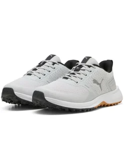 Puma Clearance Shoes|FUSION Grip 6 Golf Shoes - Feather Grey/ Black/Gum