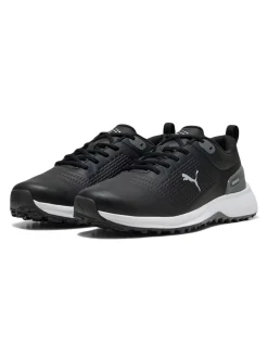 Puma Clearance Shoes|FUSION Plus Spikeless Golf Shoes - Black/ White