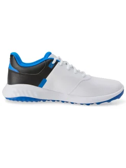 Puma Clearance Shoes|FUSION Smash Wide Golf Shoes - White/ Black/Team Royal