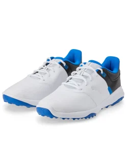 Puma Clearance Shoes|FUSION Smash Wide Golf Shoes - White/ Black/Team Royal