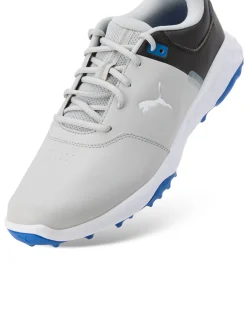 Puma Clearance Shoes|FUSION Smash Wide Golf Shoes - Ash Grey/ Black/Team Royal
