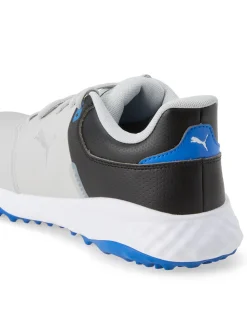 Puma Clearance Shoes|FUSION Smash Wide Golf Shoes - Ash Grey/ Black/Team Royal