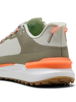 Puma Mens Golf Shoes|IGNITE Elevate X Spikeless Golf Shoes - Sedate Grey/Velvet Moss/Fluro