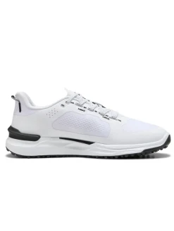 Puma Mens Golf Shoes|IGNITE Elevate X Spikeless Golf Shoes - White/ Black/ White
