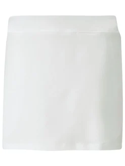 Puma Skorts & Dresses|JR Girls Knit Golf Skort - Bright White