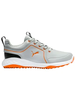 Puma Clearance Shoes|JR Grip Fusion 2.0 Golf Shoes - High Rise/Vibrant Orange