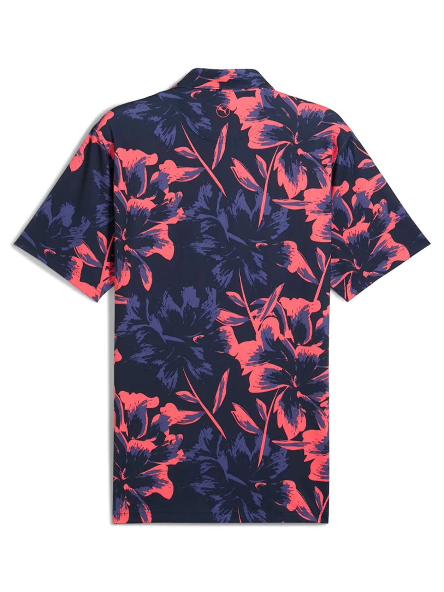 Puma Shirts|MATTR Broken Flower Polo - Deep Navy/Peach Frost