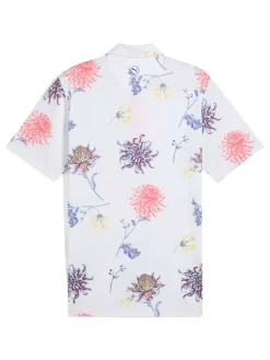 Puma Shirts|MATTR Dahlia Polo - White Glow/Peach Frost