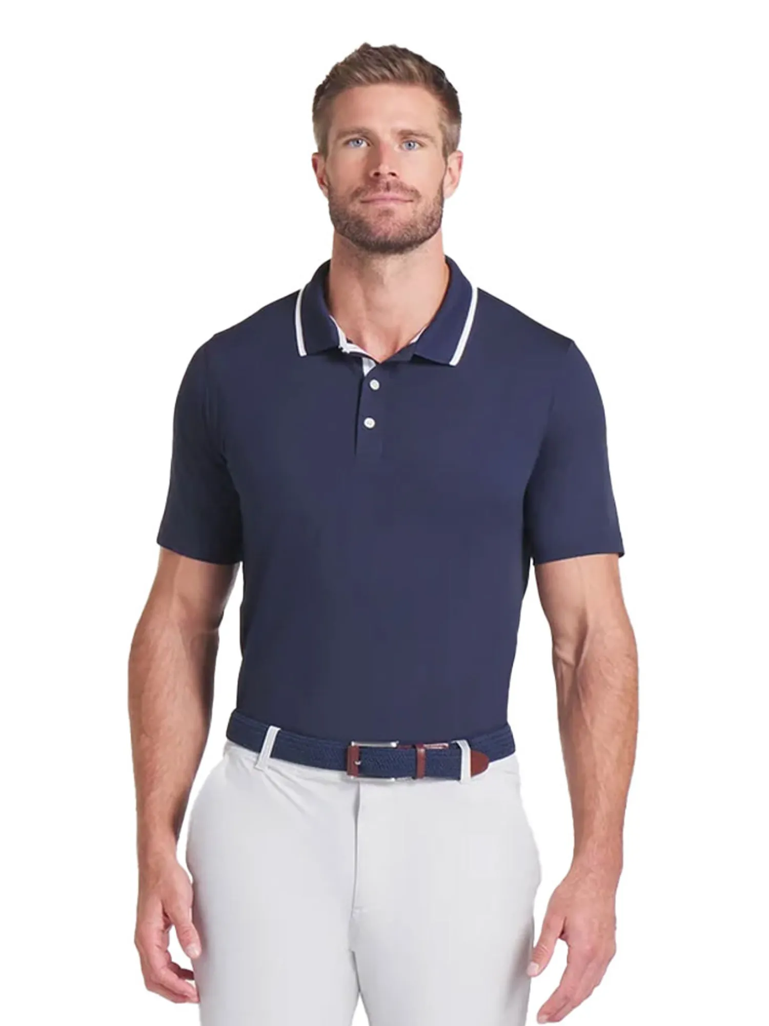 Puma Shirts|MATTR Elevated Solid Polo - Deep Navy