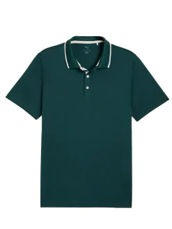 Puma Shirts|MATTR Elevated Solid Polo - Green Terrain/Haute Tropic