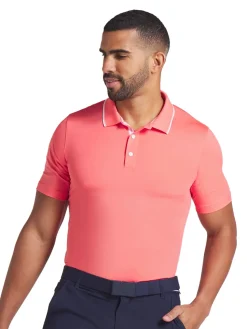 Puma Shirts|MATTR Elevated Solid Polo - Peach Frost