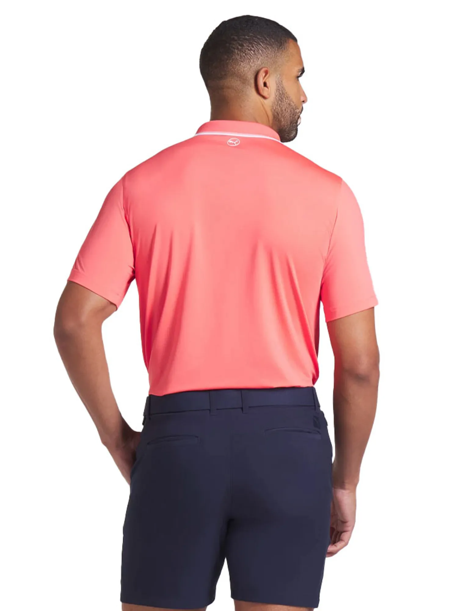 Puma Shirts|MATTR Elevated Solid Polo - Peach Frost