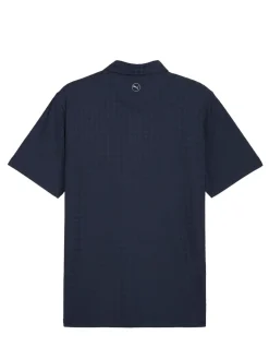 Puma Shirts|MATTR Houndstooth Golf Polo - Deep Navy