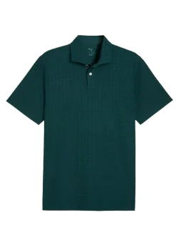 Puma Shirts|MATTR Houndstooth Golf Polo - Green Terrain
