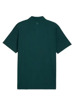 Puma Shirts|MATTR Houndstooth Golf Polo - Green Terrain