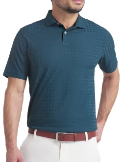 Puma Shirts|MATTR Houndstooth Golf Polo - Green Terrain
