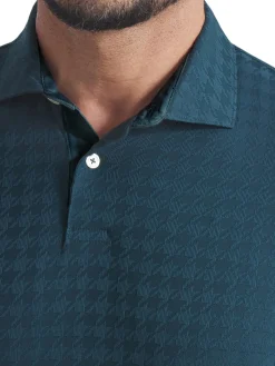Puma Shirts|MATTR Houndstooth Golf Polo - Green Terrain