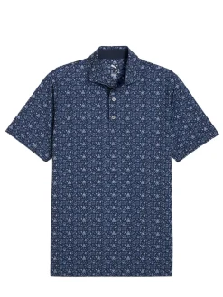 Puma Shirts|MATTR Port Golf Polo - Deep Navy - White Glow/Deep Navy