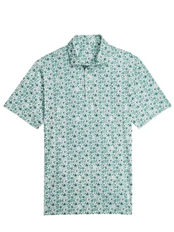Puma Shirts|MATTR Port Golf Polo - Green Terrain/White Glow