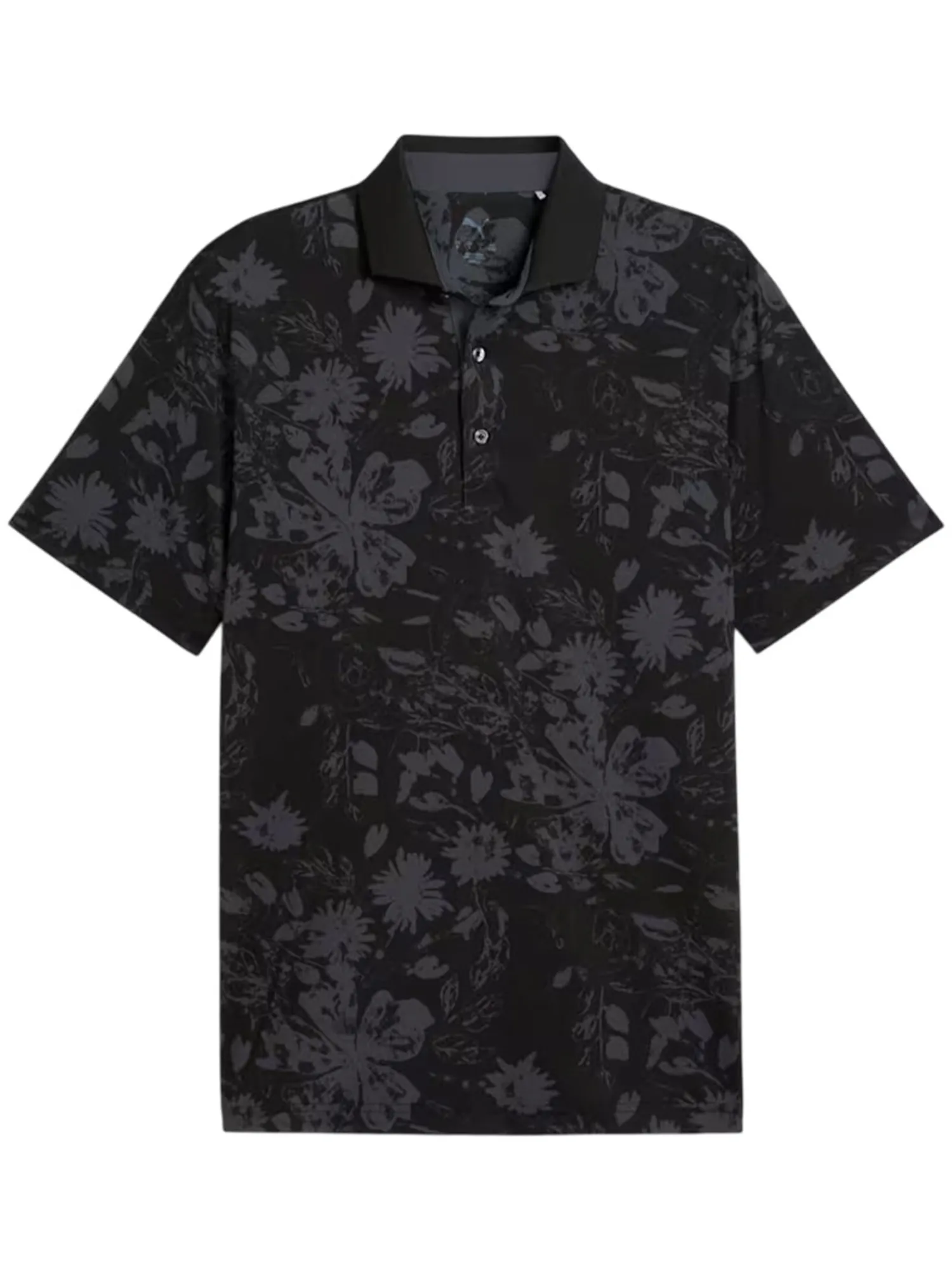 Puma Shirts|MATTR Rose Golf Polo - Black/Strong Grey