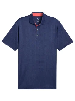 Puma Shirts|MATTR Tile Polo - Blue Crystal/Deep Navy