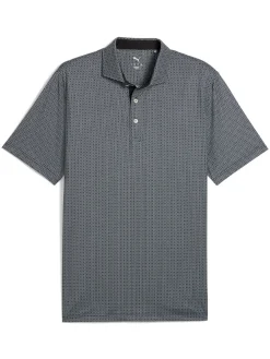 Puma Shirts|MATTR Tile Polo - Black/White Glow