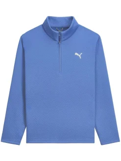 Puma Clearance Clothing|Pebble 1/4-Zip - Blue Horizon