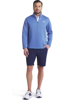 Puma Clearance Clothing|Pebble 1/4-Zip - Blue Horizon