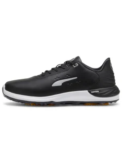 Puma Clearance Shoes|Phantomcat NITRO+ Golf Shoes - Black/ Silver/Yellow Sizzle