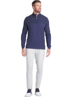 Puma Jumpers|Ripguard Hybrid 1/4 Zip - Deep Navy Heather/Deep Navy