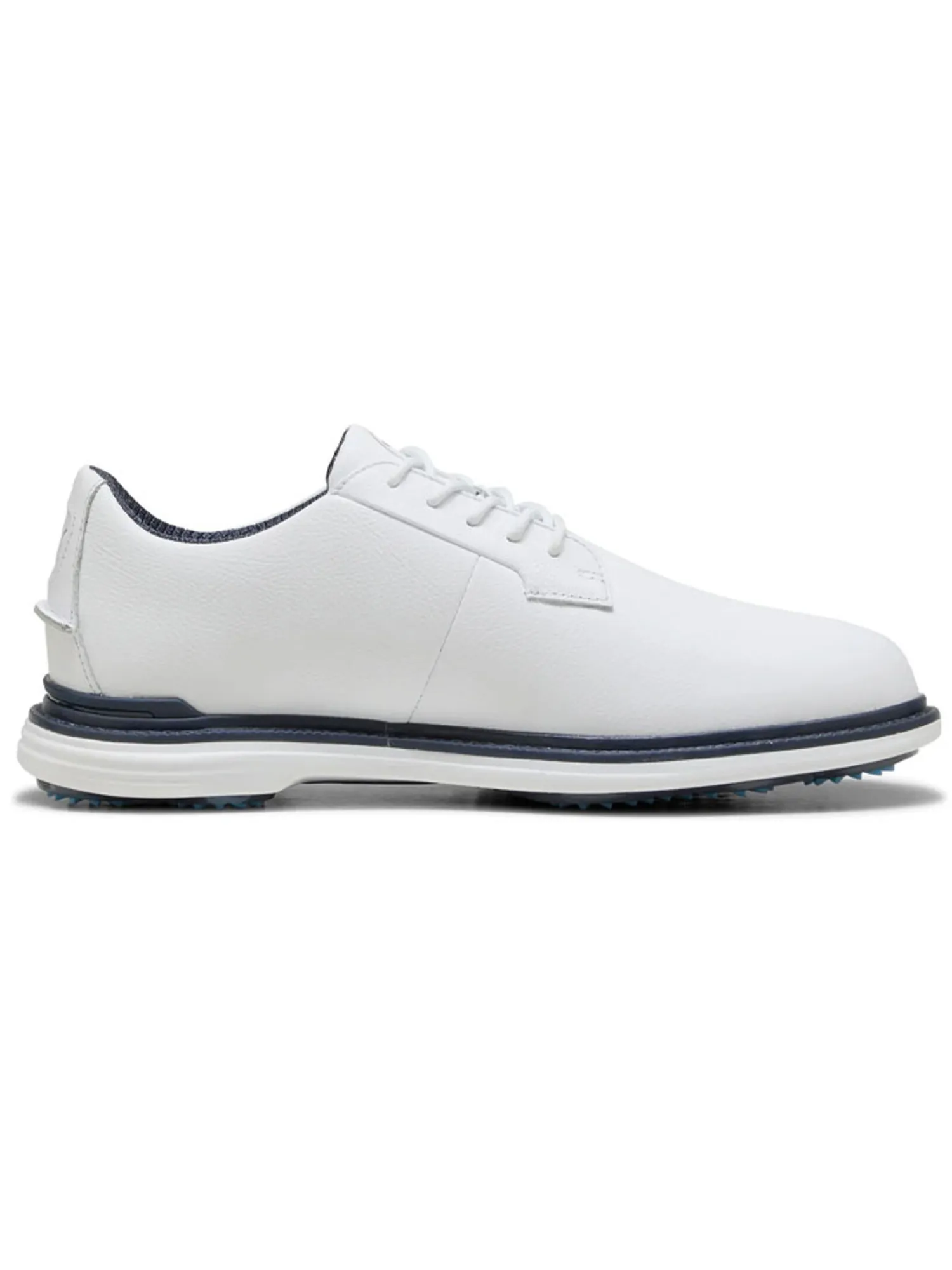 Puma Mens Golf Shoes|Royale Golf Shoes - White/Deep Navy/Team Light Blue