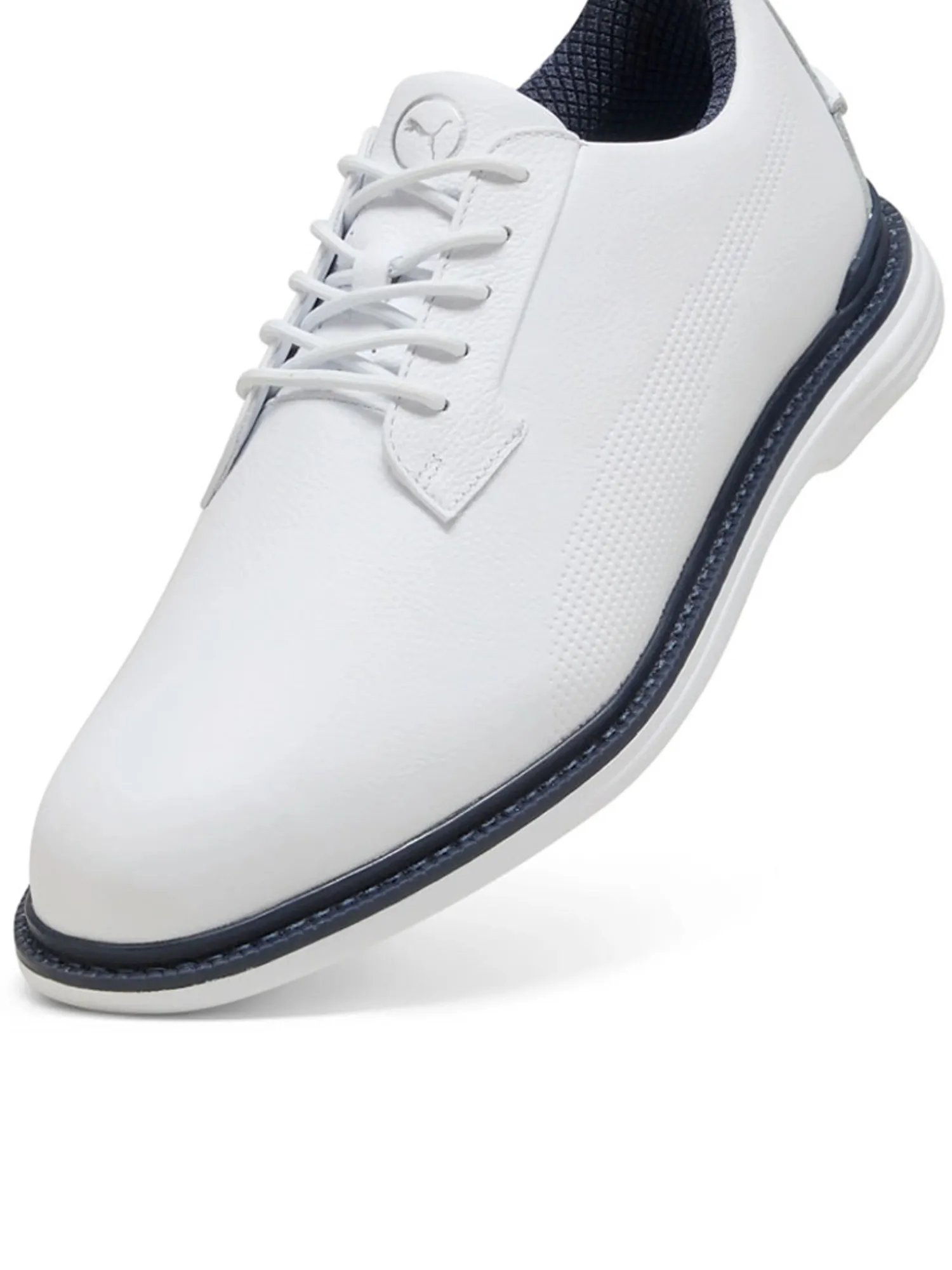 Puma Mens Golf Shoes|Royale Golf Shoes - White/Deep Navy/Team Light Blue