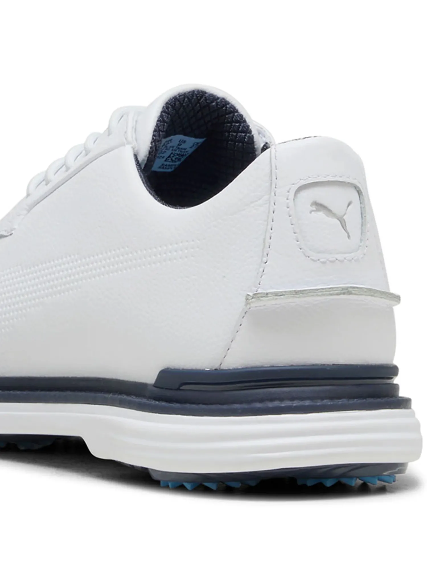 Puma Mens Golf Shoes|Royale Golf Shoes - White/Deep Navy/Team Light Blue