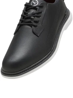 Puma Mens Golf Shoes|Royale Golf Shoes - Black/Flat Dark Grey/Red Blast