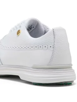 Puma Mens Golf Shoes|Royale Wingtip Golf Shoes - White/Vapor Grey/Grassy Green