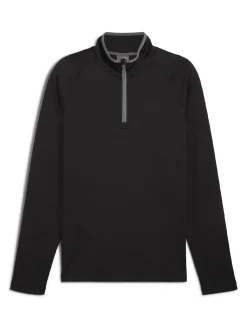 Puma Jumpers|Waffle Fleece 1/4-Zip - Black