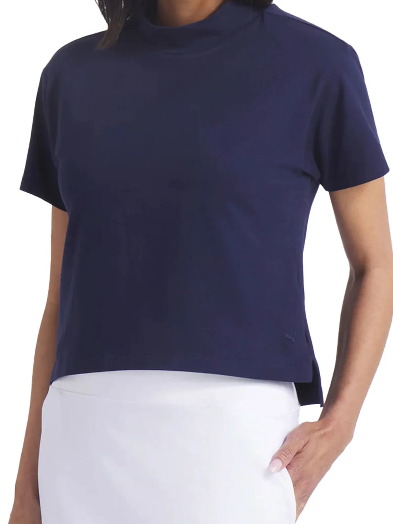 Puma Shirts|Womens Charlotte Modalon Golf Mock - Deep Navy