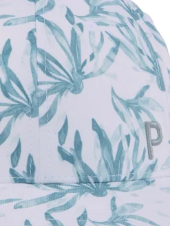Puma Caps|Women's Graphic Ponytail P Cap - White Glow/Adriatic