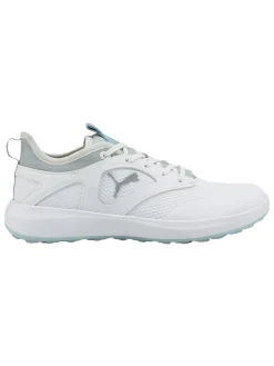 Puma Clearance Shoes|Women's IGNITE Malibu Golf Shoes - White/ Silver/Lucite