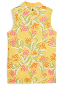 Puma Shirts|Womens x Dani Dazey Sleeveless Polo - Sunny Yellow