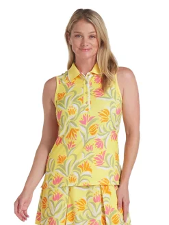 Puma Shirts|Womens x Dani Dazey Sleeveless Polo - Sunny Yellow
