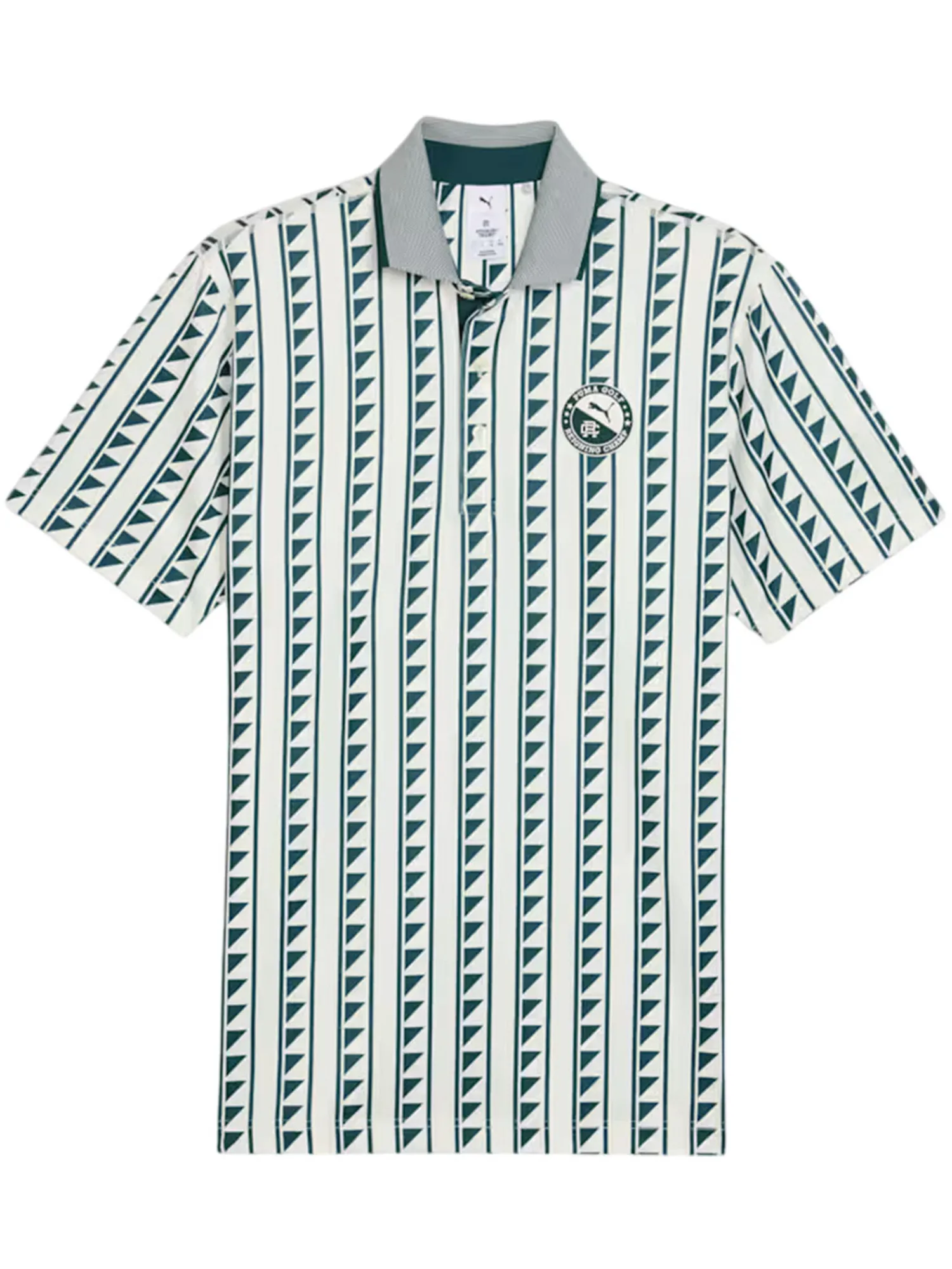 Puma Shirts|x Reigning Champ MATTR Golf Polo - Warm White/Green Terrain